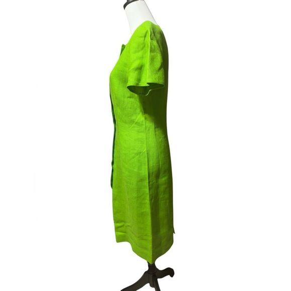Vintage Valentino Boutique 70’s Green Midi Dress - Picture 11 of 15
